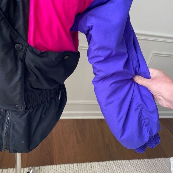 Vintage 80s White Stag Bold Colorblock Ski Winter Jacket Coat L - Picture 4 of 16